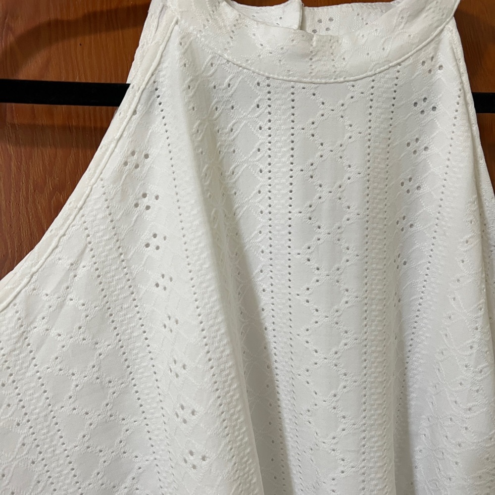 White Lace Midi Dress